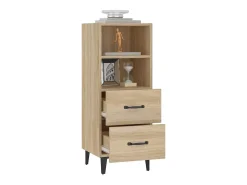 Aparador de roble Sonoma 34,5 x 34 x 90 cm Madera de ingeniería