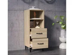 Aparador de roble Sonoma 34,5 x 34 x 90 cm Madera de ingeniería