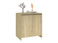Aparador de roble Sonoma 70x41x75 cm Madera de ingeniería
