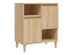 Aparador de roble Sonoma 60x35x70 cm Madera de ingeniería