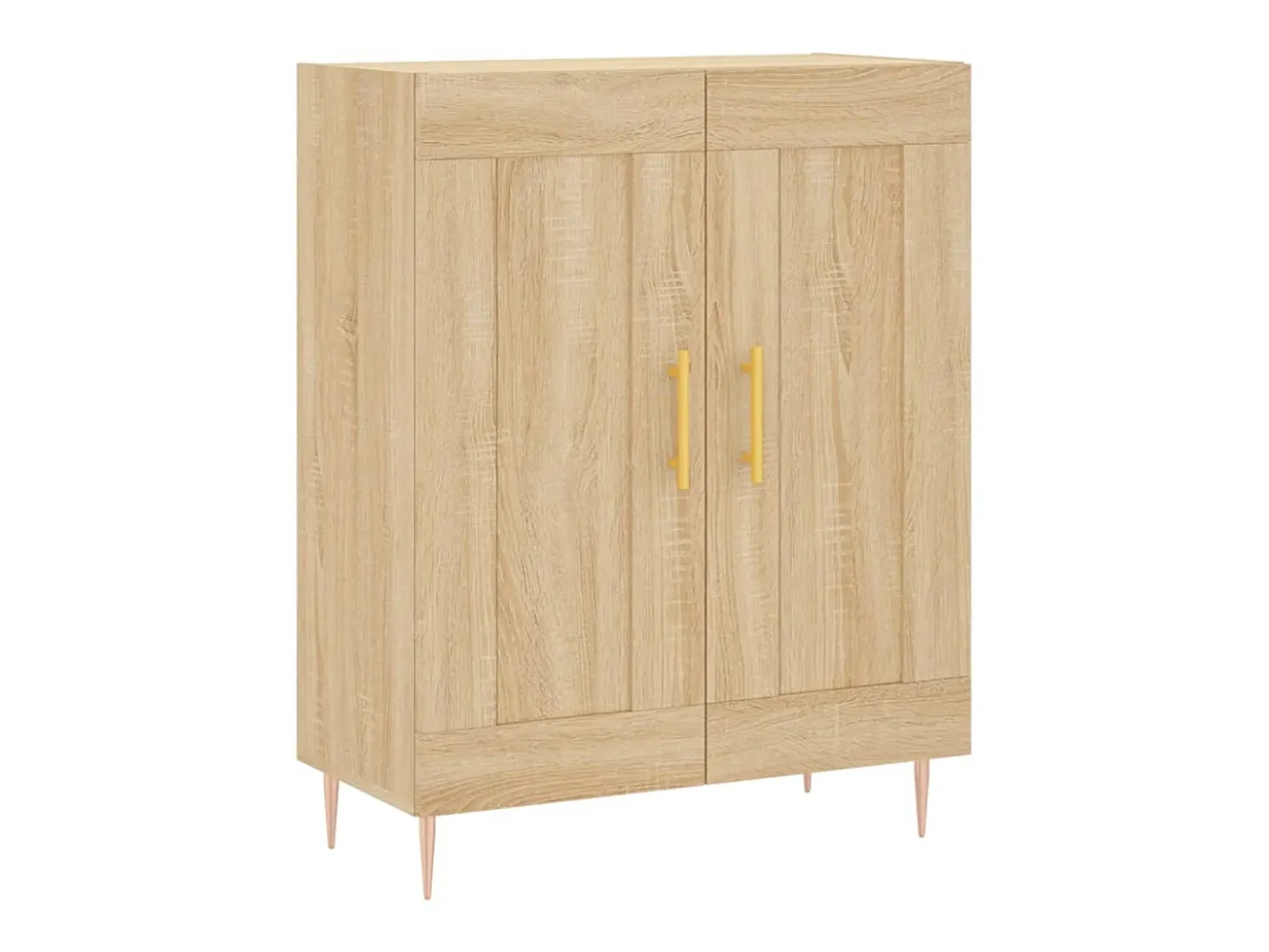 Aparador de roble Sonoma 69,5x34x90 cm madera de ingeniería
