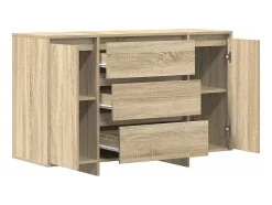 Aparador de roble Sonoma 120x41x75 cm en madera de ingeniería
