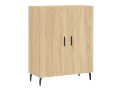 Aparador de roble Sonoma 69,5x34x90 cm madera de ingeniería