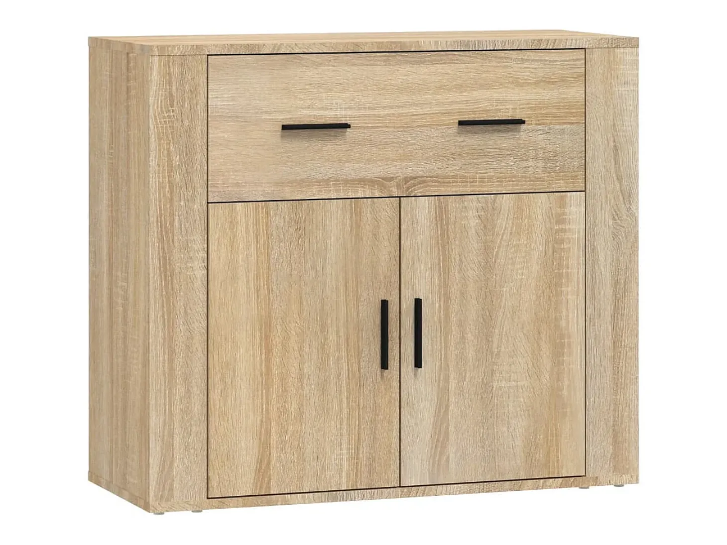 Aparador de roble Sonoma 80x33x70 cm Madera de ingeniería