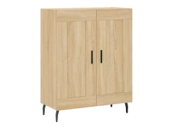 Aparador de roble Sonoma 69,5x34x90 cm madera de ingeniería