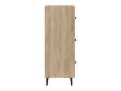 Aparador de roble Sonoma 34,5 x 34 x 90 cm Madera de ingeniería