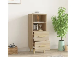 Aparador de roble Sonoma 34,5 x 34 x 90 cm Madera de ingeniería