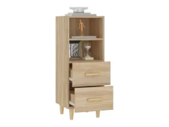 Aparador de roble Sonoma 34,5 x 34 x 90 cm Madera de ingeniería