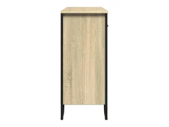 Aparador de roble Sonoma 97x32,5x74,5 cm madera de ingeniería