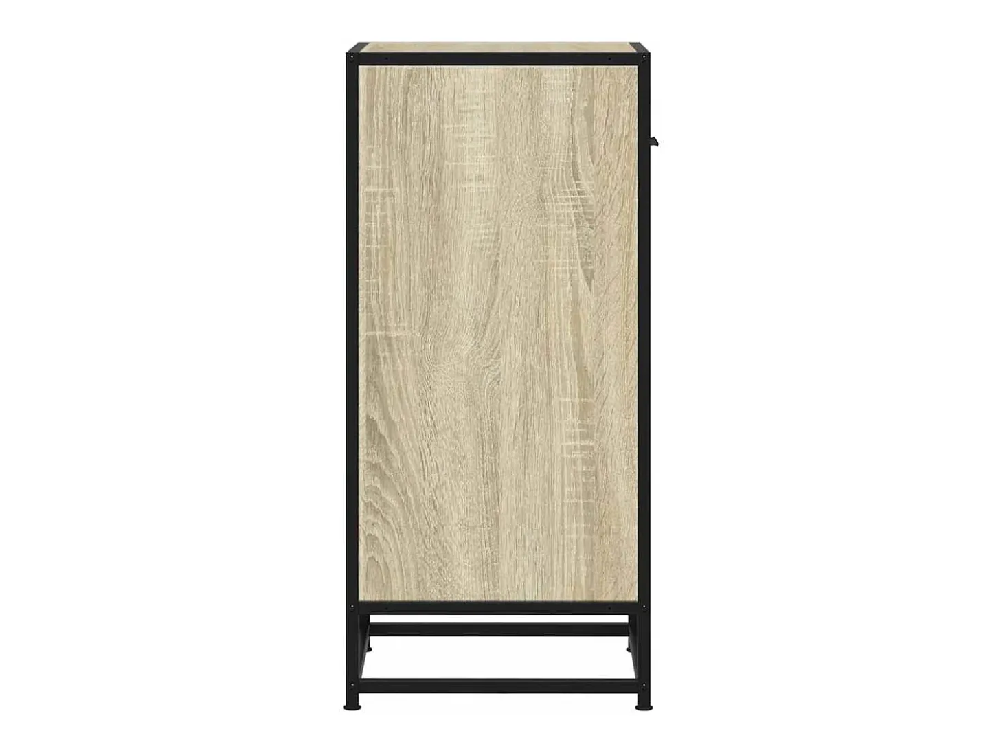 Aparador de roble Sonoma 35,5x35x76 cm madera contrachapada y metal