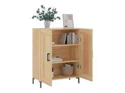 Aparador de roble Sonoma 69,5x34x90 cm madera de ingeniería