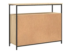 Aparador de roble Sonoma 100x35x80 cm madera de ingeniería