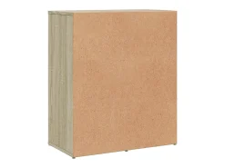 Aparador de roble Sonoma 60x31x70 cm madera de ingeniería