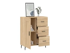 Aparador de roble Sonoma 69,5x34x90 cm madera de ingeniería