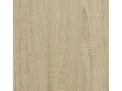 Aparador de roble Sonoma 68x35x76 cm madera contrachapada y metal