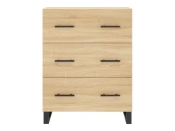Aparador de roble Sonoma 69,5x34x90 cm madera de ingeniería