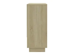 Aparador de roble Sonoma 97x31x75 cm Madera de ingeniería