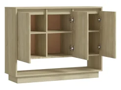 Aparador de roble Sonoma 97x31x75 cm Madera de ingeniería