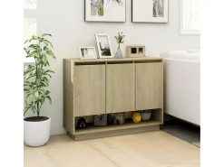 Aparador de roble Sonoma 97x31x75 cm Madera de ingeniería