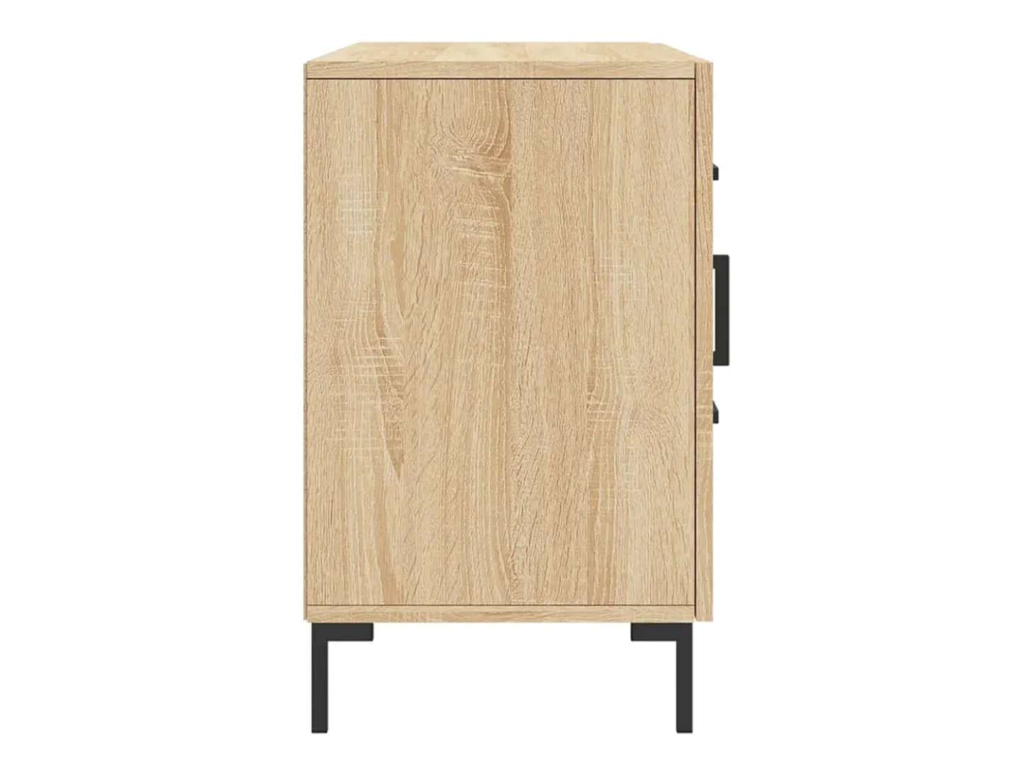 Aparador de roble Sonoma 100x36x60 cm madera de ingeniería