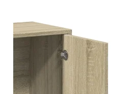 Aparador de roble Sonoma 60x31x70 cm madera de ingeniería