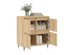 Aparador de roble Sonoma 60x35x70 cm Madera de ingeniería