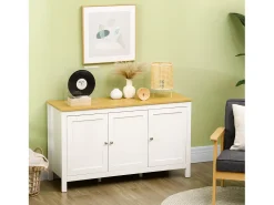 Aparador de salón blanco 120x40x70 cm HOMCOM