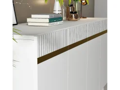 Aparador Defne Blanco dorado150x40x80 cm