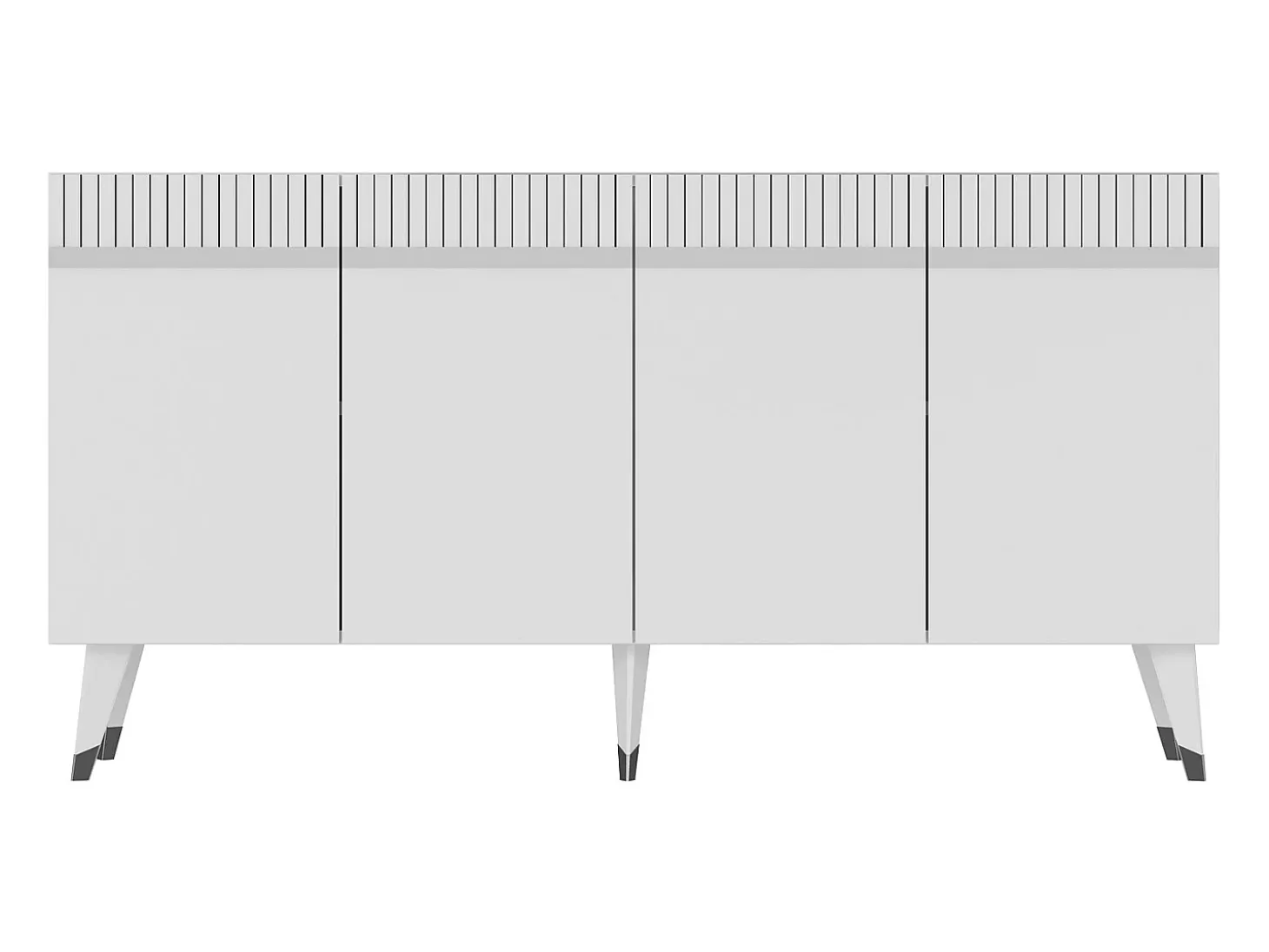 Aparador Defne Blanco Plata 150x40x80 cm