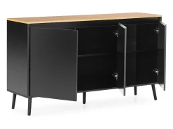 Aparador Desi 3 puertas color Negro