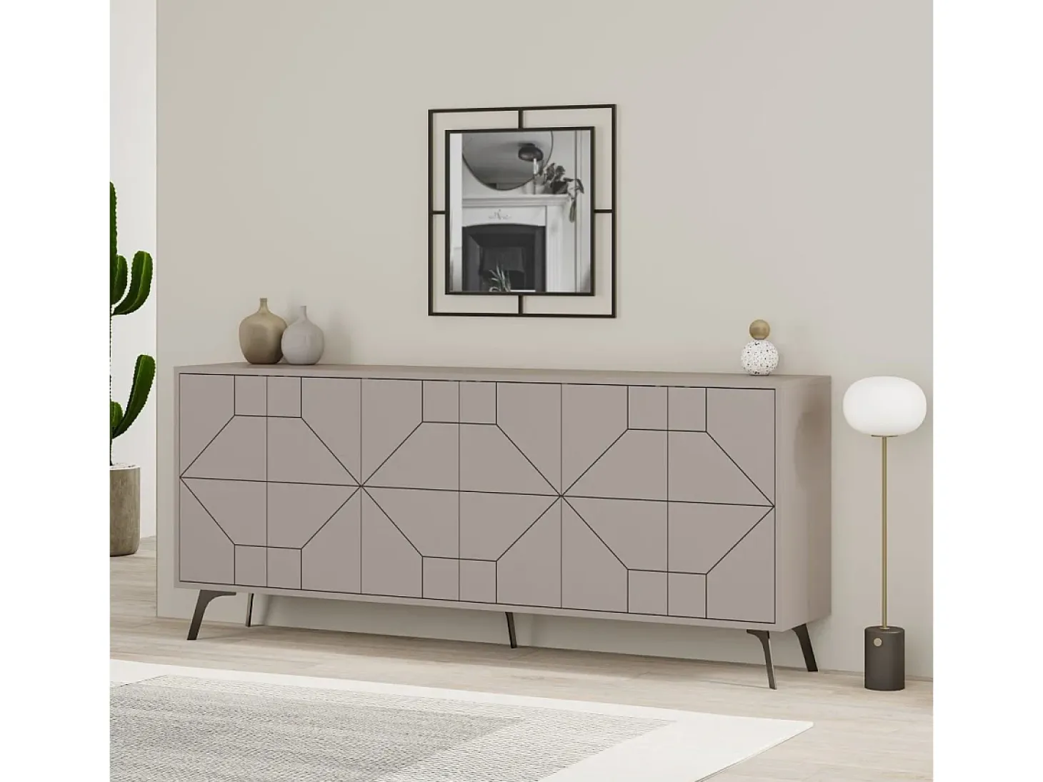 Aparador Dune 183 moca claro 184x35x77.4 cm