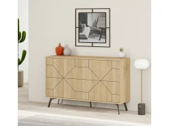 Aparador Dune color roble 123x35x62.4 cm