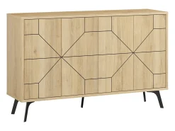 Aparador Dune color roble 123x35x62.4 cm