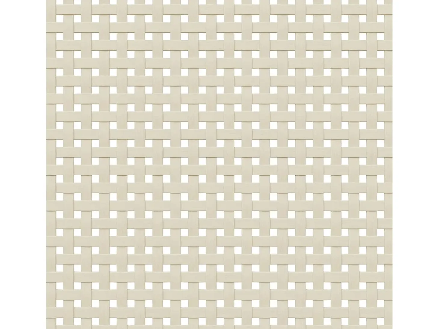 Aparador en imitación ratán blanco 90x40x112cm madera maciza de pino