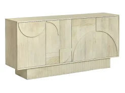 Aparador en madera de mango blanqueado Miliam