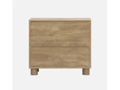 Aparador exótico efecto madera de mango con 2 puertas, 80cm efecto