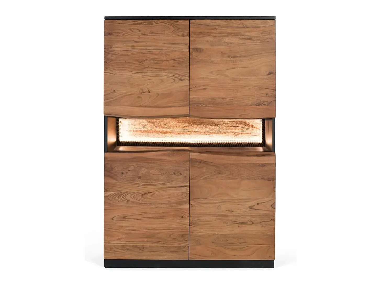 Aparador fabricado a mano en madera natural 147cm alto
