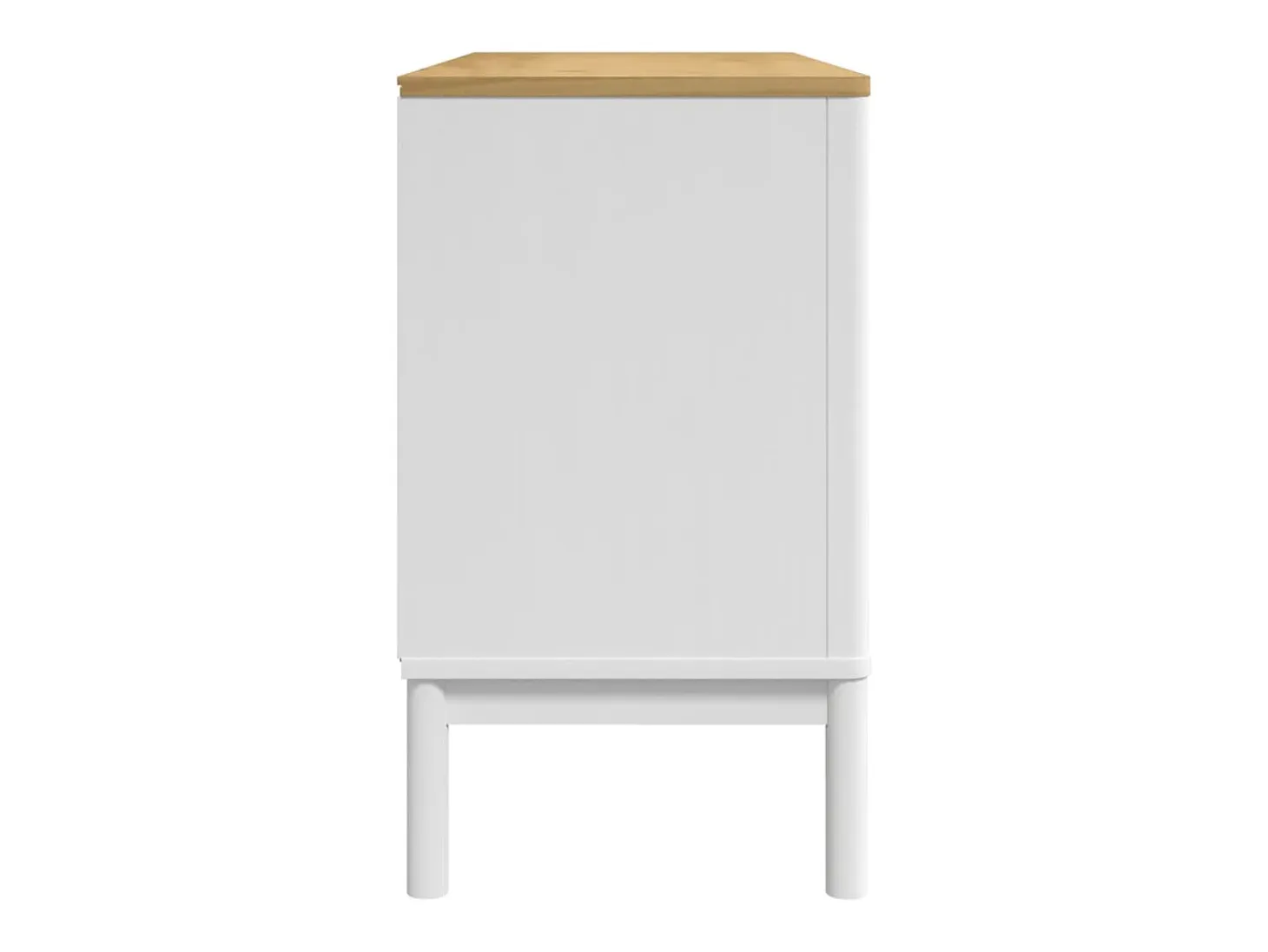 Aparador FLORO madera maciza de pino blanco 114x43x74 cm