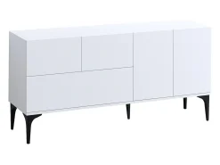 Aparador Glis DEC0023 blanco negro 150x35x75 cm