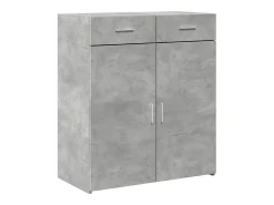 Aparador gris hormigón 80x42,5x93 cm madera de ingeniería