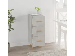 Aparador Gris Hormigón 34,5x34x90 cm Madera de Ingeniería