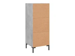 Aparador Gris Hormigón 34,5x34x90 cm Madera de Ingeniería