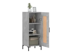 Aparador Gris Hormigón 34,5x34x90 cm Madera de Ingeniería