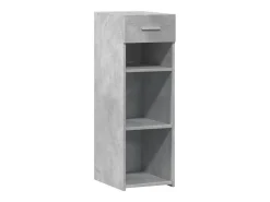 Aparador gris hormigón 30x42,5x93 cm madera de ingeniería