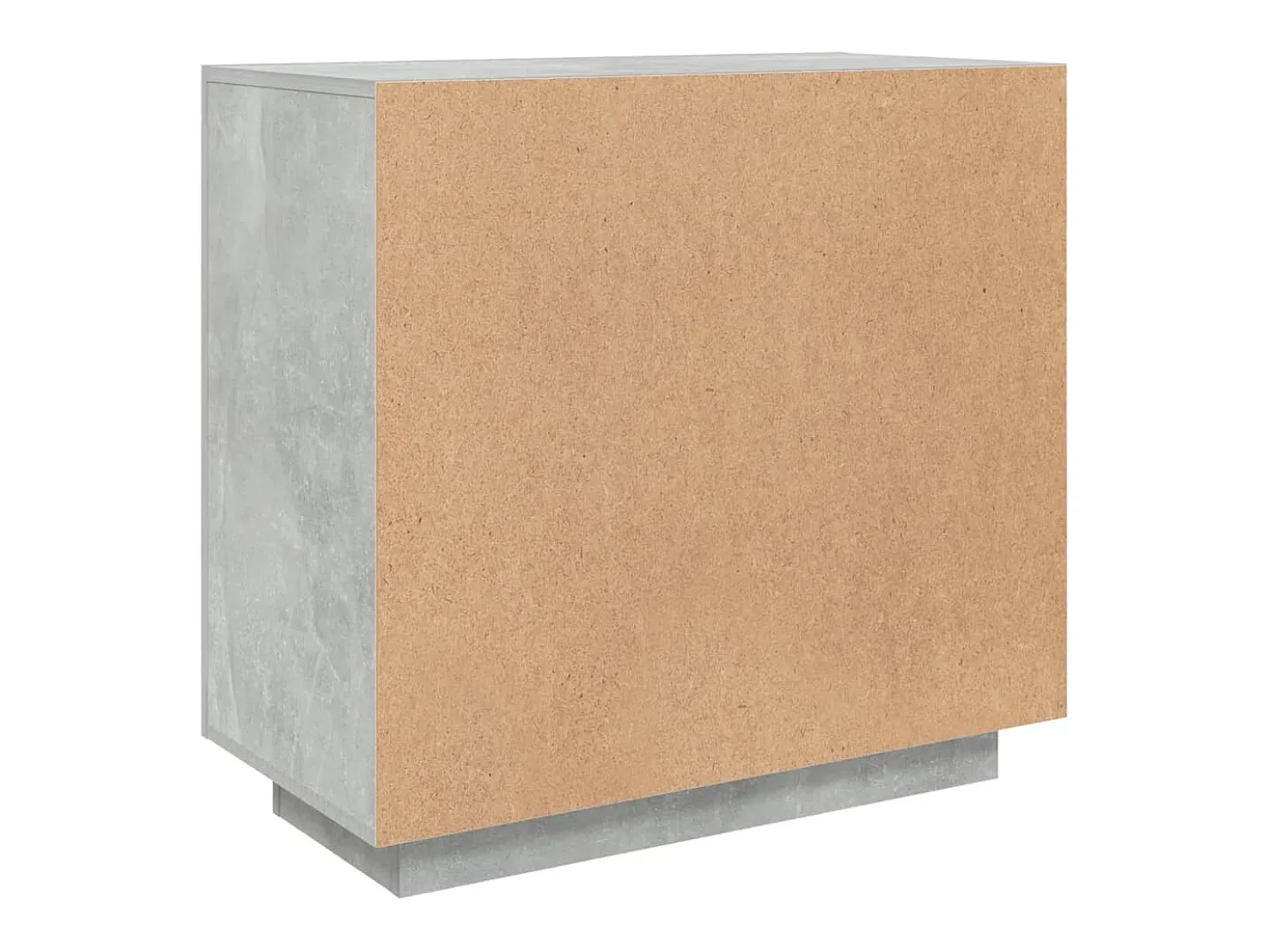Aparador Gris Hormigón 80x40x75 cm Madera de Ingeniería