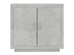Aparador Gris Hormigón 80x40x75 cm Madera de Ingeniería