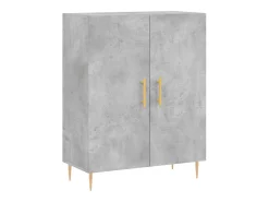 Aparador gris hormigón 69,5x34x90 cm madera de ingeniería