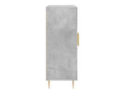 Aparador gris hormigón 69,5x34x90 cm madera de ingeniería