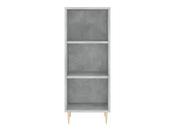 Aparador gris hormigón 34,5x32,5x90 cm madera de ingeniería