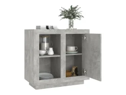 Aparador Gris Hormigón 80x40x75 cm
